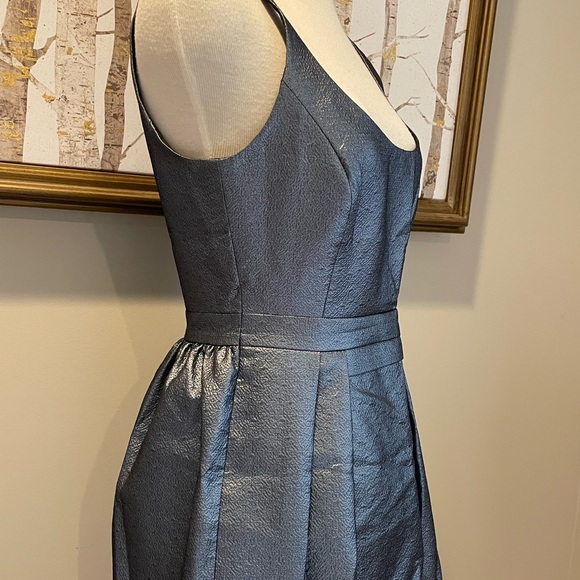 HUGO Hugo Boss silver-gray Kelisa dress sz 6 gunmetal - Picture 7 of 12